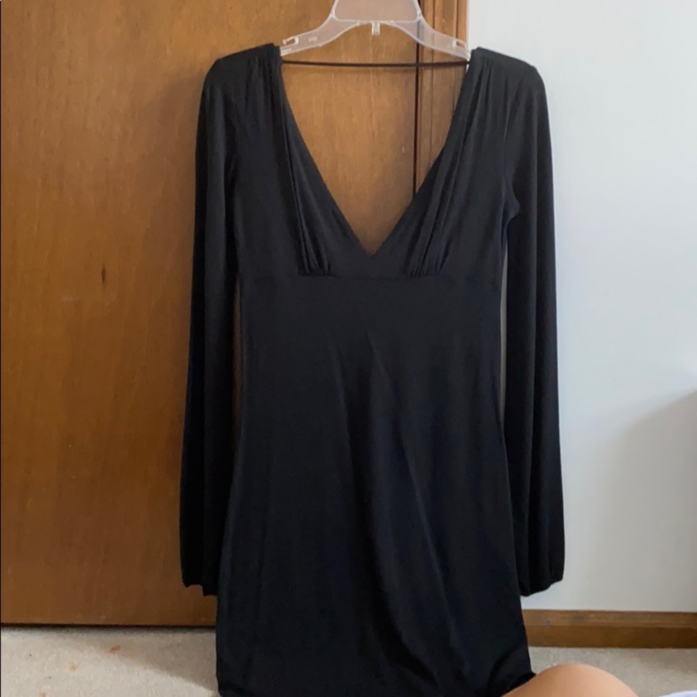 Black long sleeve dress